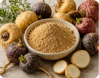 Maca root and powder