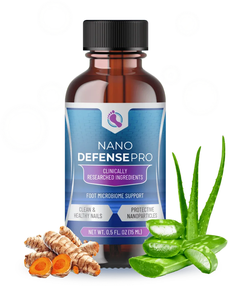 NanoDefense Pro topical serum bottle with dropper